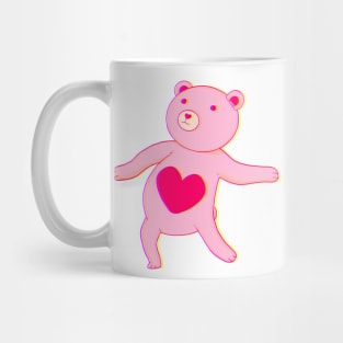 Pink dancing bear Mug